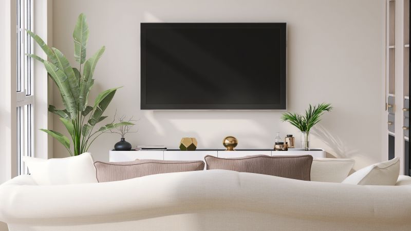 Lcd Tv Wall Hangings in Living Room